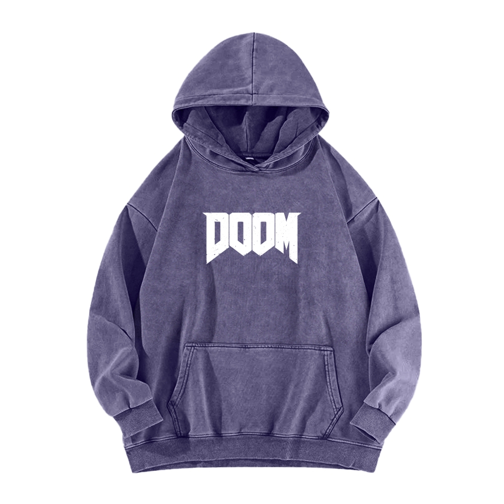 DOOM Unisex Washed Hoodie 2603018514