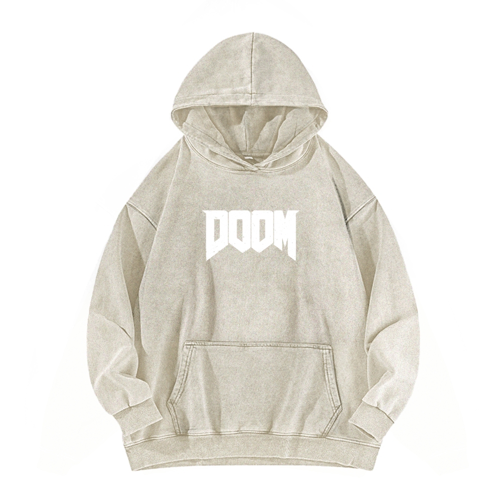 DOOM Unisex Washed Hoodie 2603018518