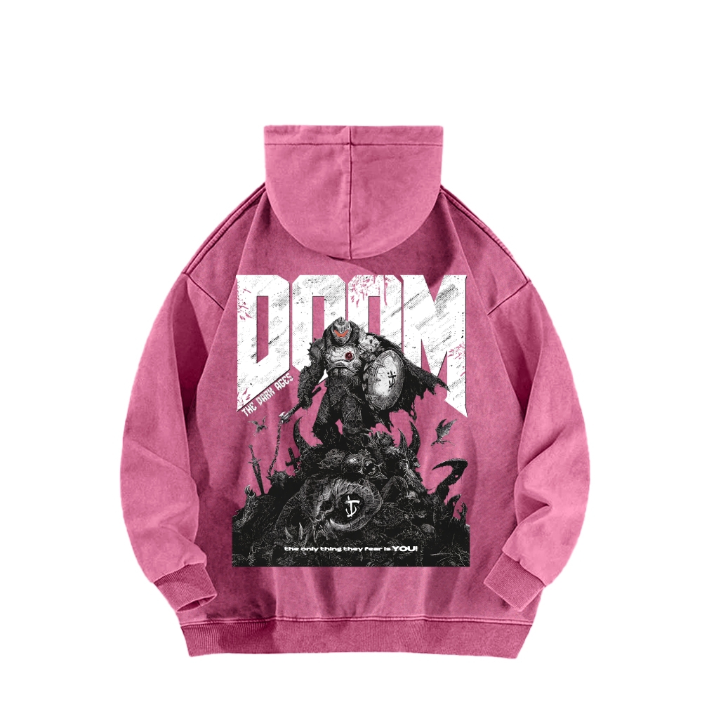 DOOM Unisex Washed Hoodie 2603018518