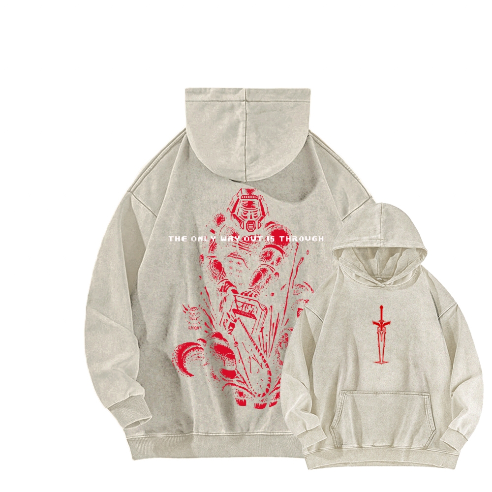 DOOM Unisex Washed Hoodie 2603018523