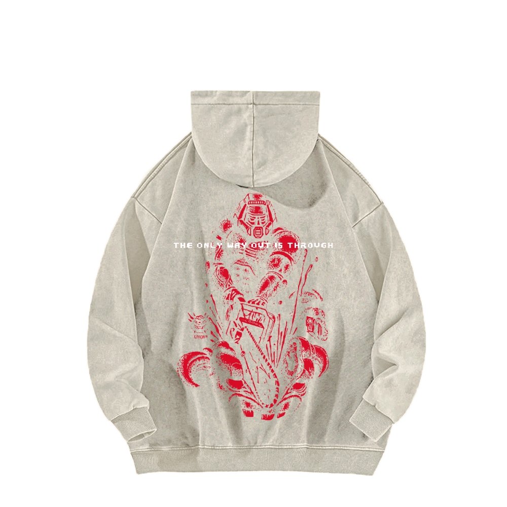 DOOM Unisex Washed Hoodie 2603018523