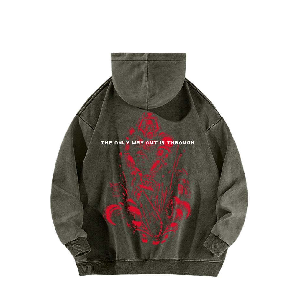 DOOM Unisex Washed Hoodie 2603018523
