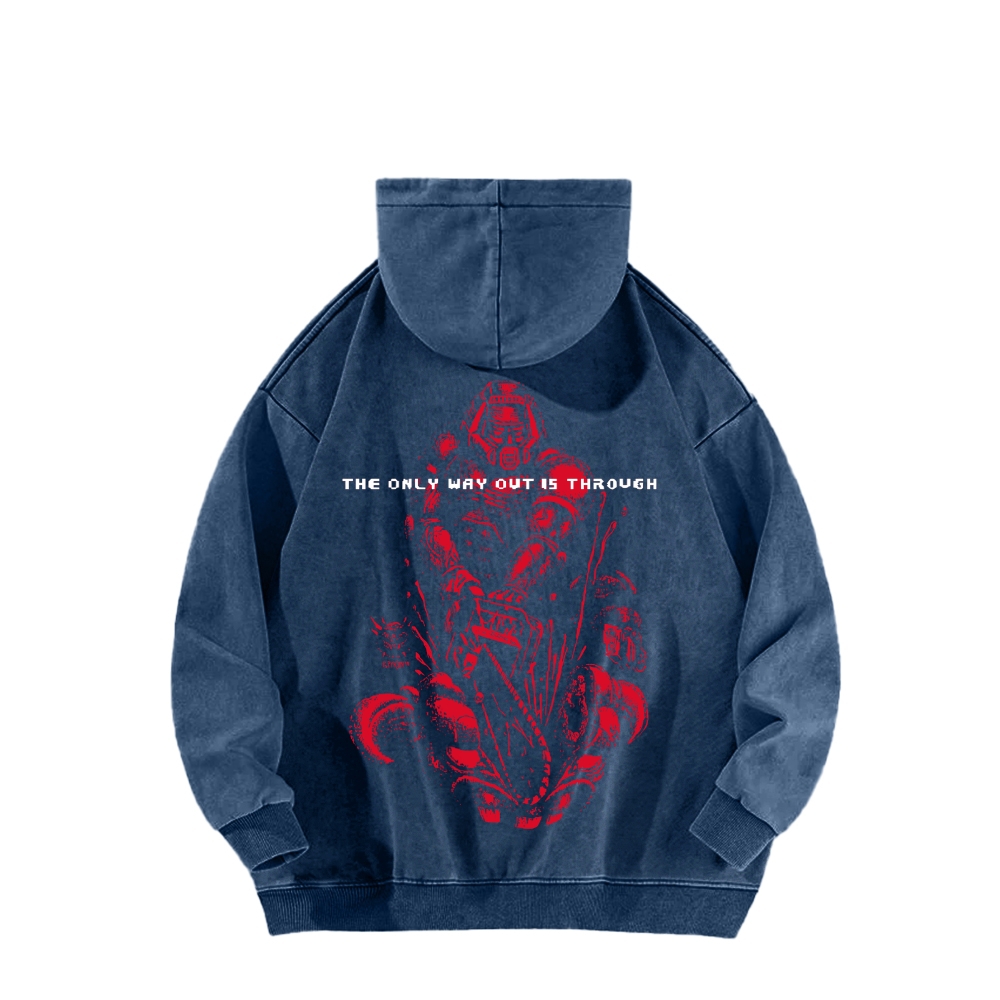 DOOM Unisex Washed Hoodie 2603018523