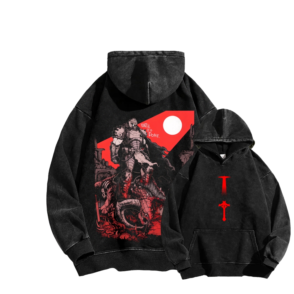 DOOM Unisex Washed Hoodie 2603018525