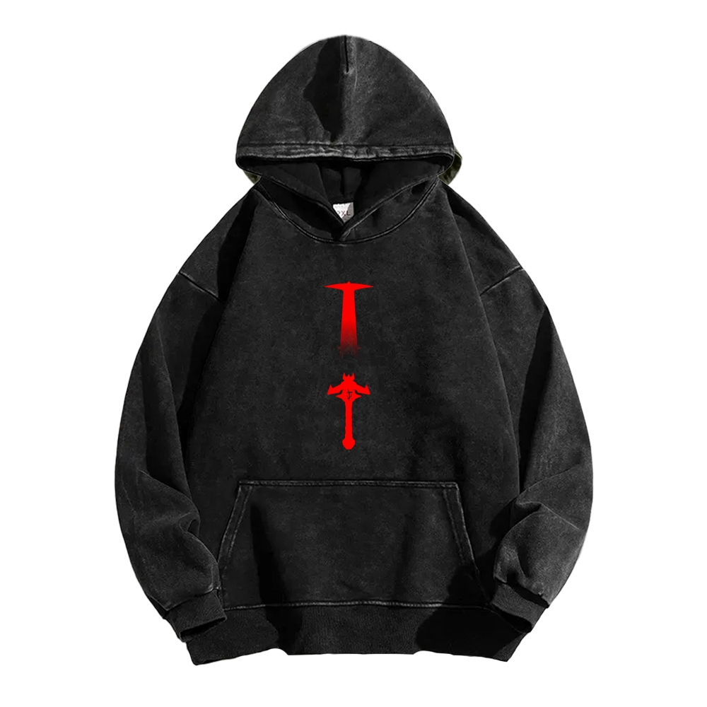 DOOM Unisex Washed Hoodie 2603018525
