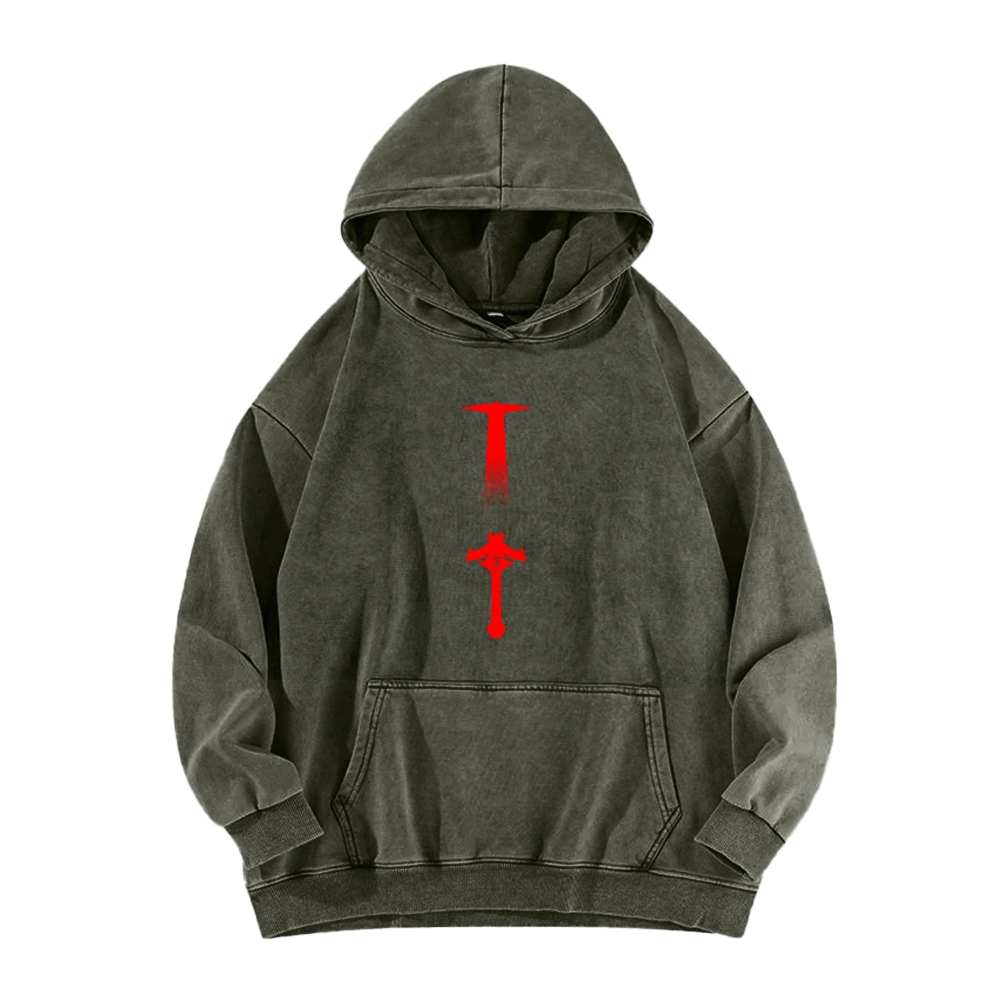 DOOM Unisex Washed Hoodie 2603018525