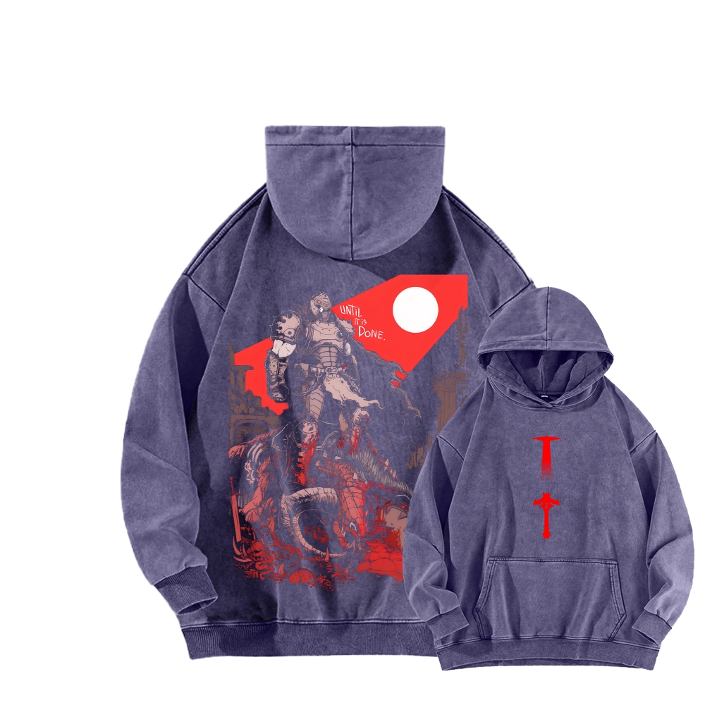 DOOM Unisex Washed Hoodie 2603018525