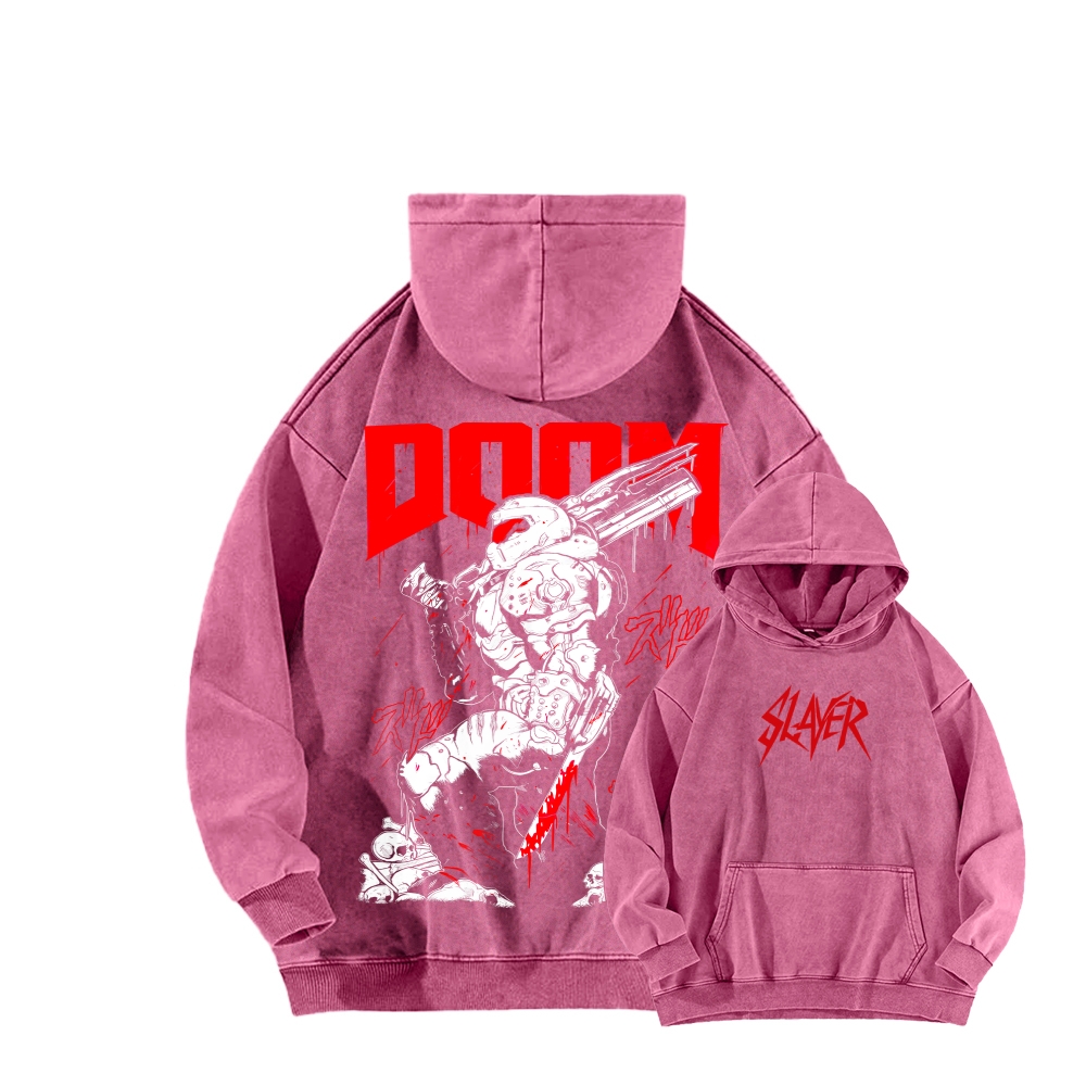 DOOM Unisex Washed Hoodie 2603018528