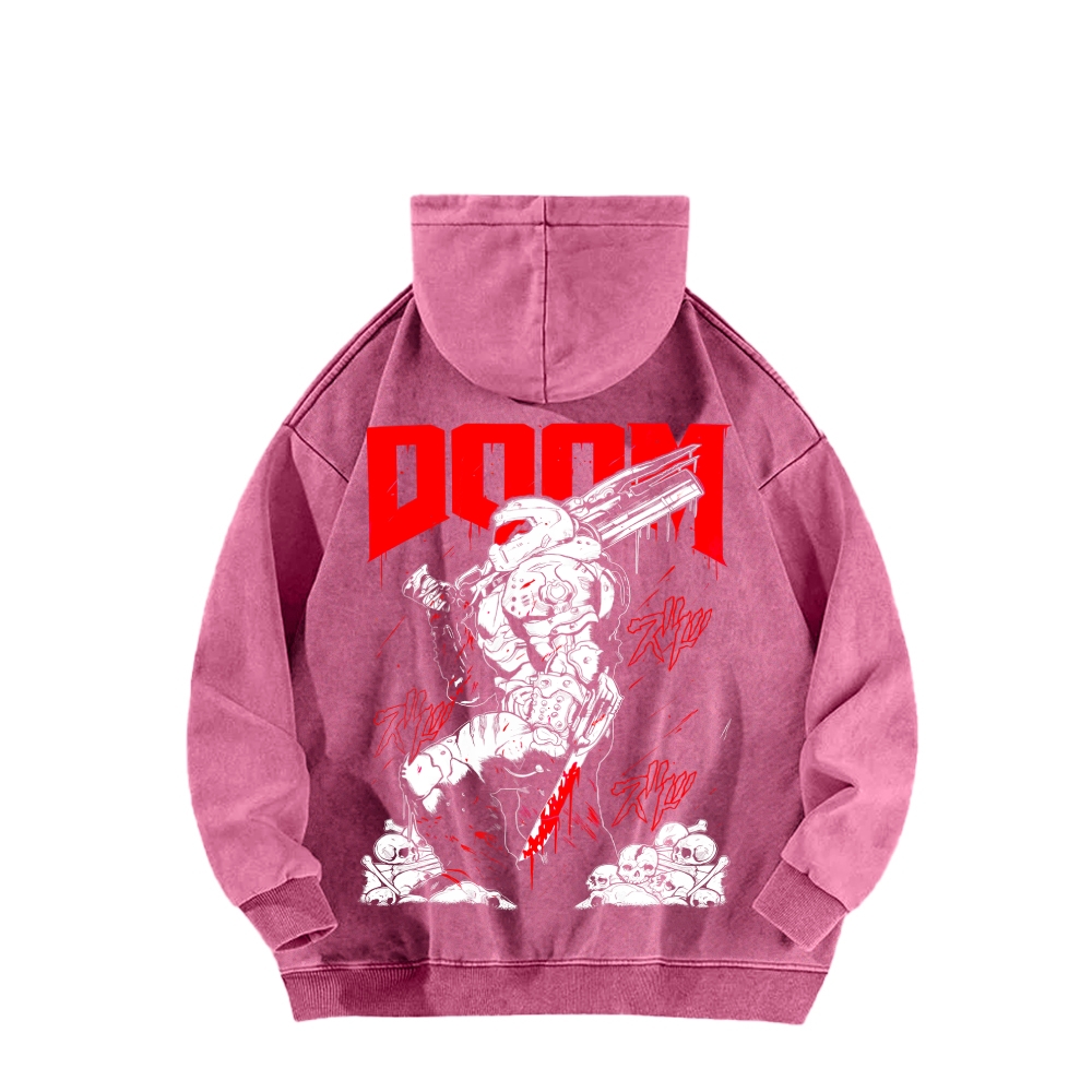DOOM Unisex Washed Hoodie 2603018528