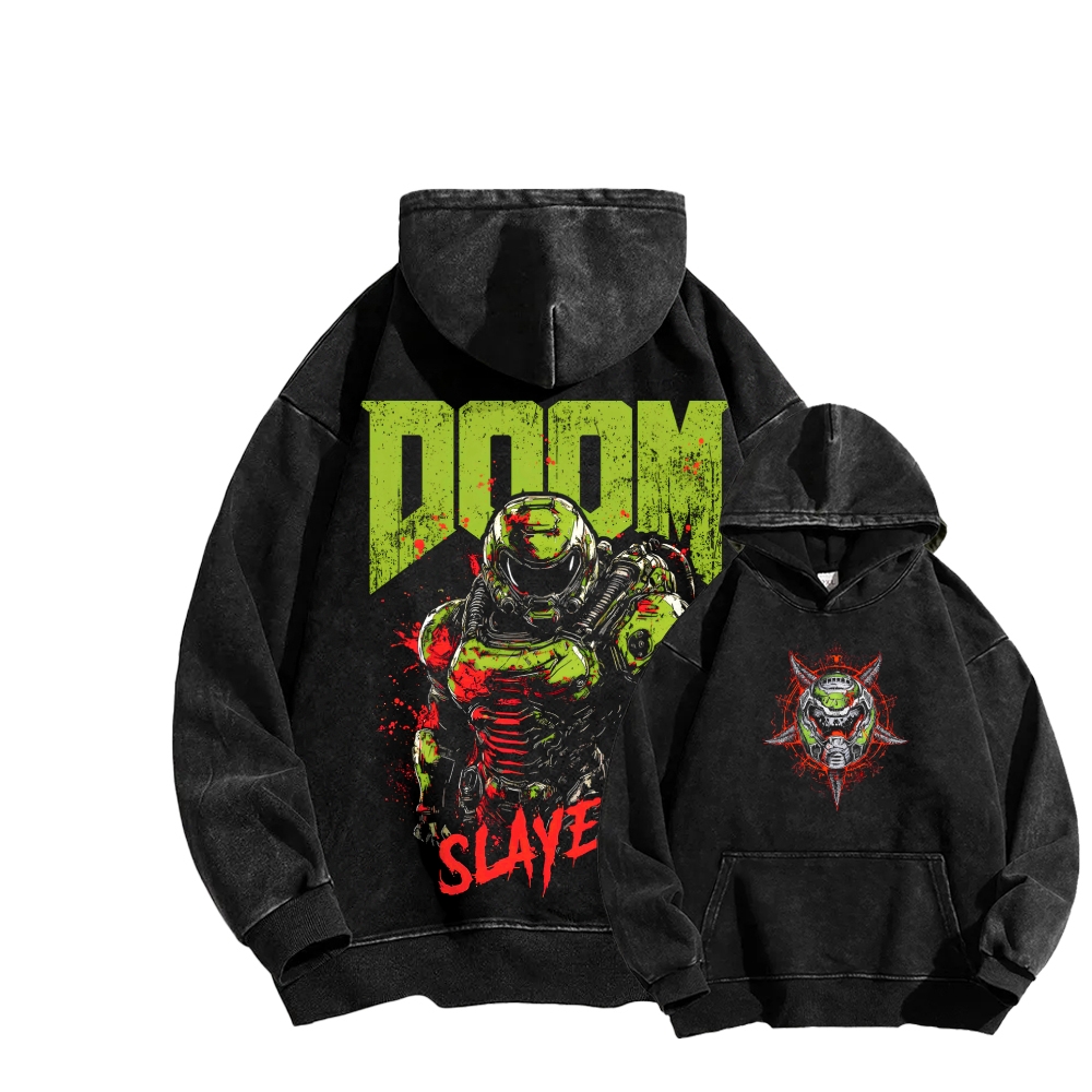 DOOM Unisex Washed Hoodie 2603018531