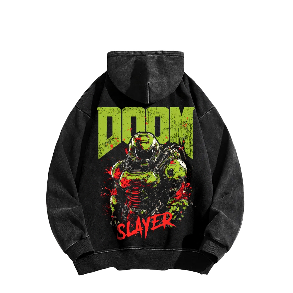 DOOM Unisex Washed Hoodie 2603018531