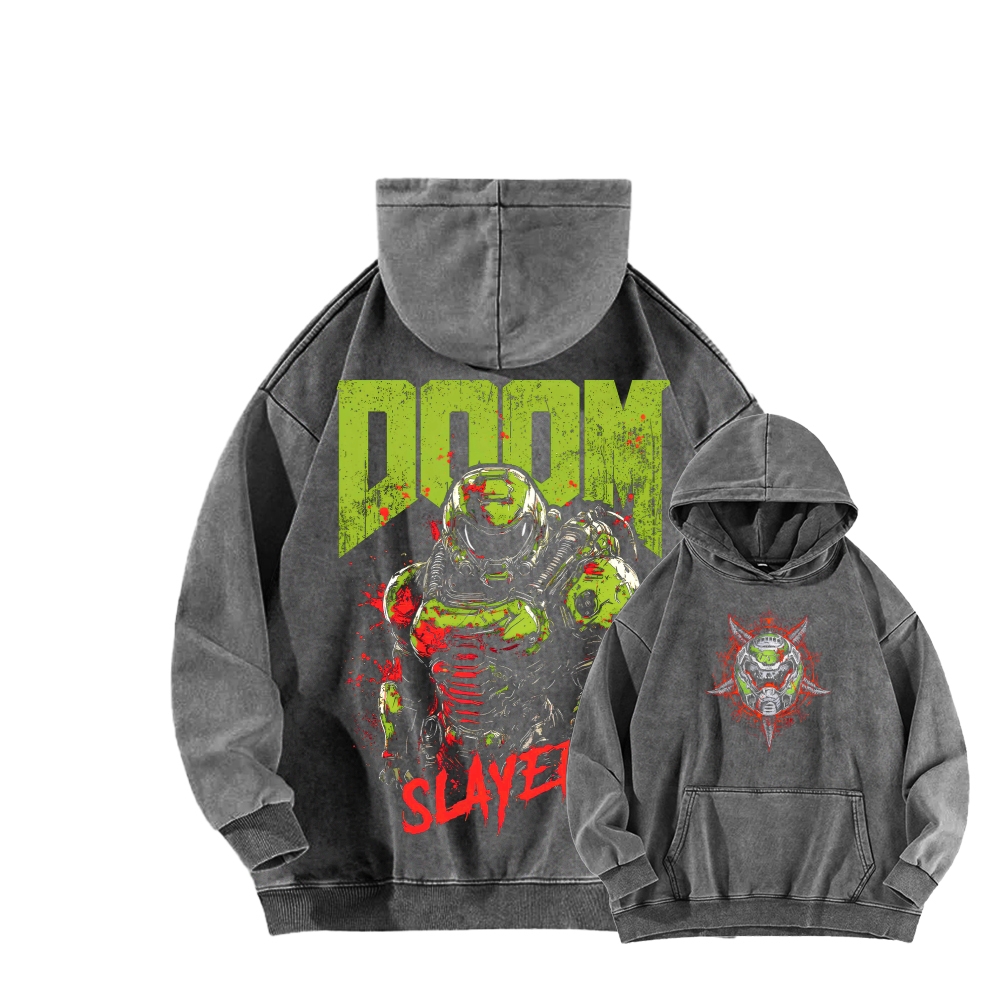 DOOM Unisex Washed Hoodie 2603018531
