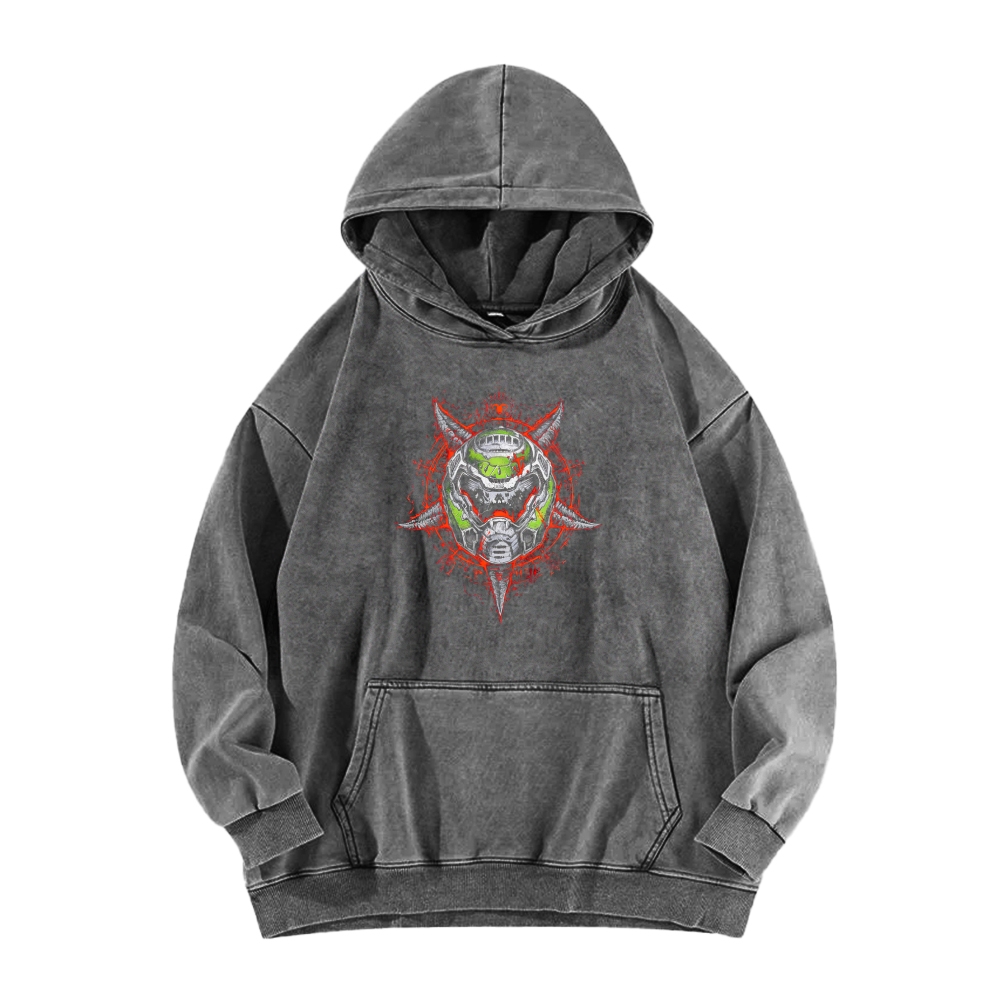 DOOM Unisex Washed Hoodie 2603018531