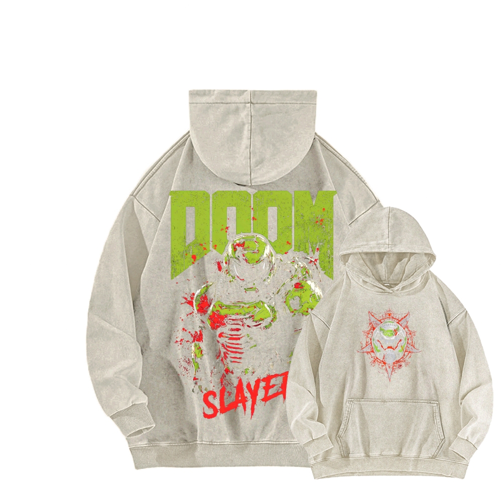 DOOM Unisex Washed Hoodie 2603018531