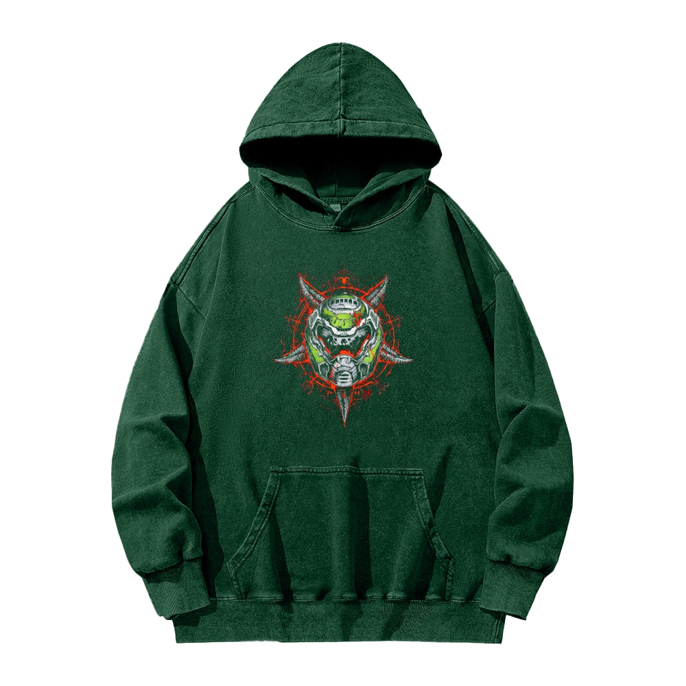 DOOM Unisex Washed Hoodie 2603018531