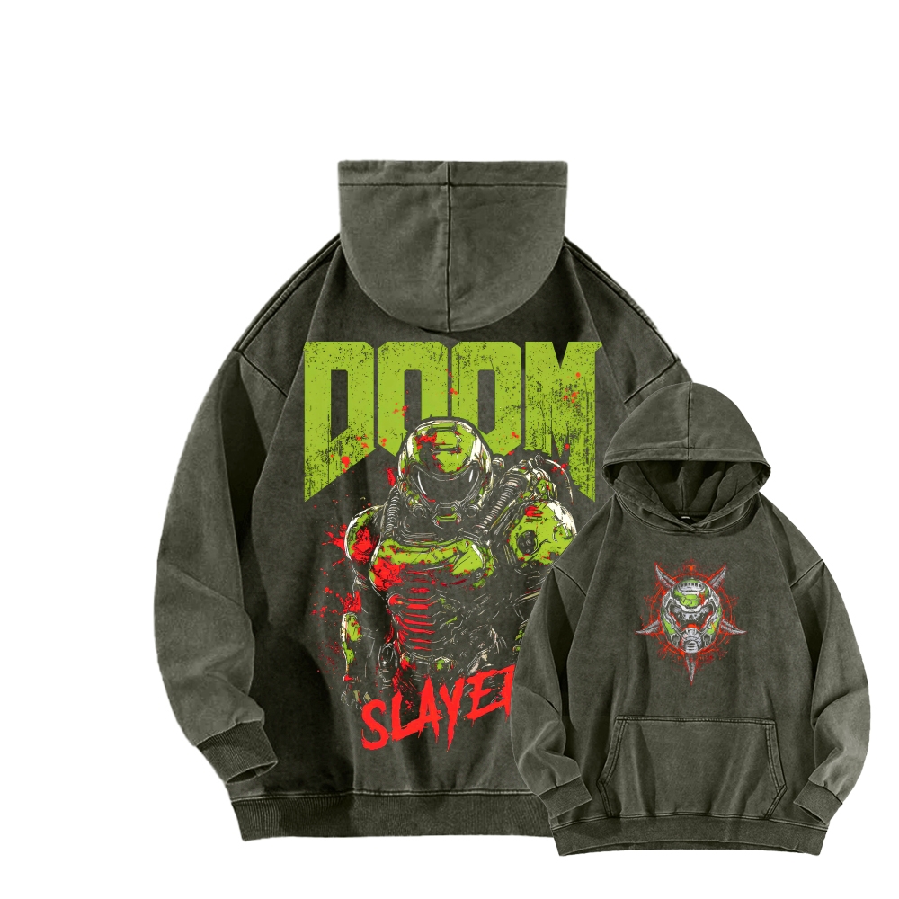 DOOM Unisex Washed Hoodie 2603018531