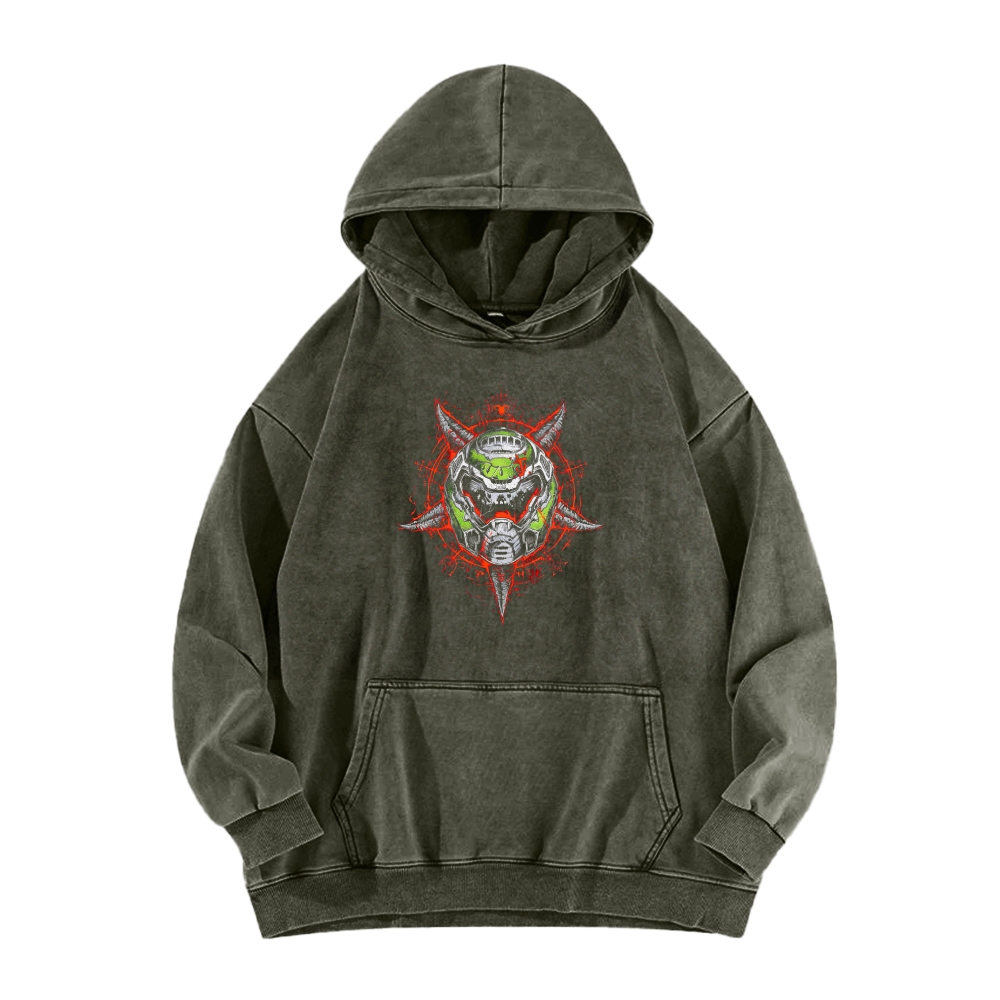 DOOM Unisex Washed Hoodie 2603018531