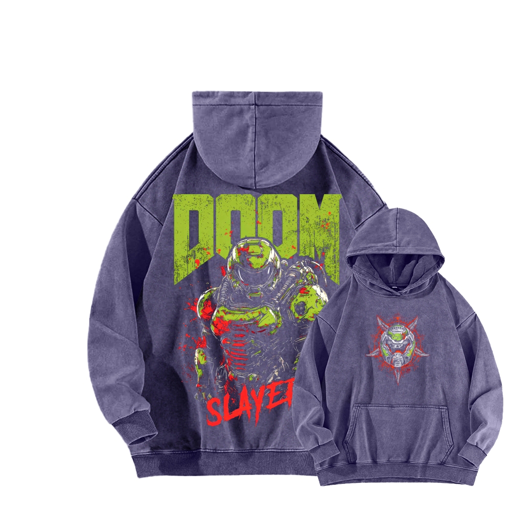 DOOM Unisex Washed Hoodie 2603018531