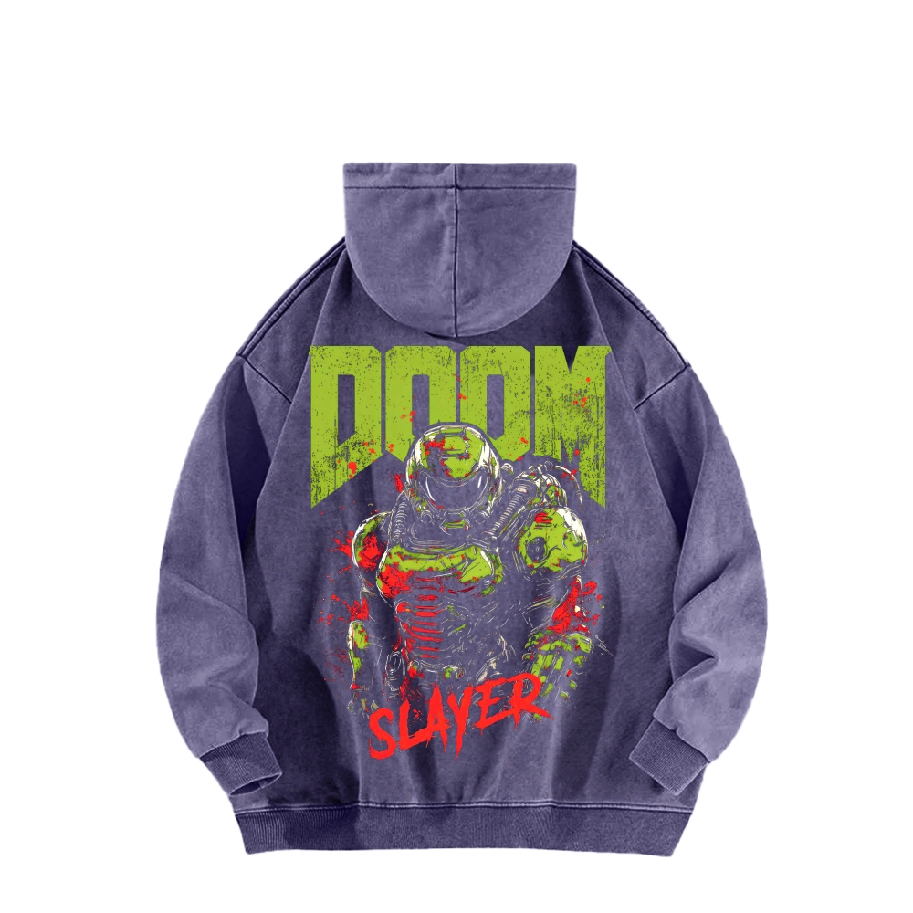 DOOM Unisex Washed Hoodie 2603018531