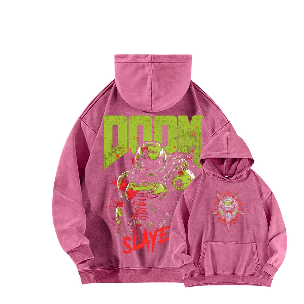 DOOM Unisex Washed Hoodie 2603018531