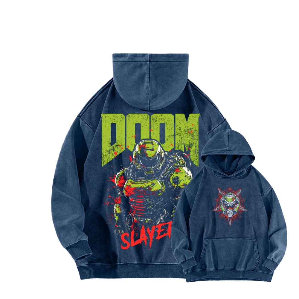 DOOM Unisex Washed Hoodie 2603018531