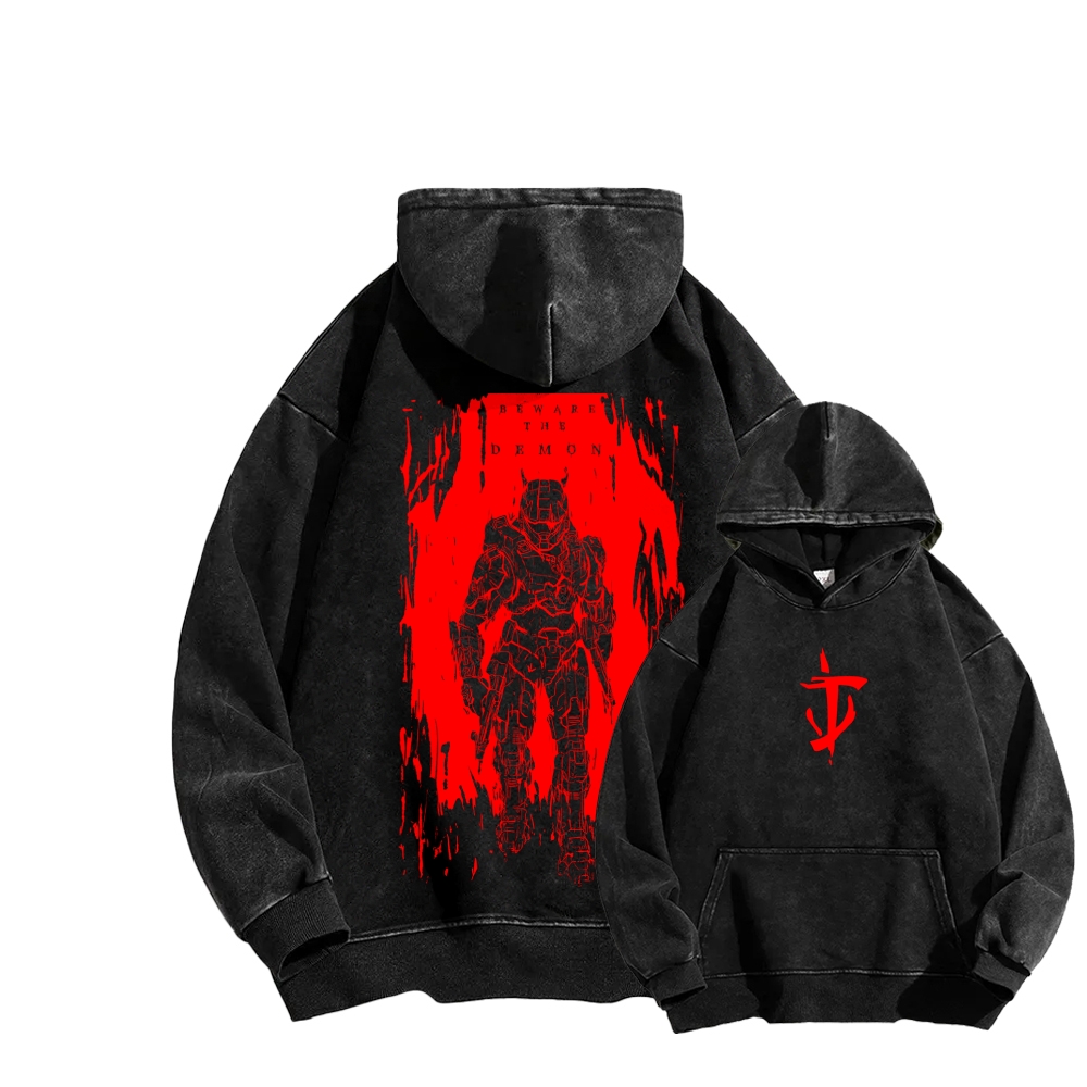 DOOM Unisex Washed Hoodie 2603018535