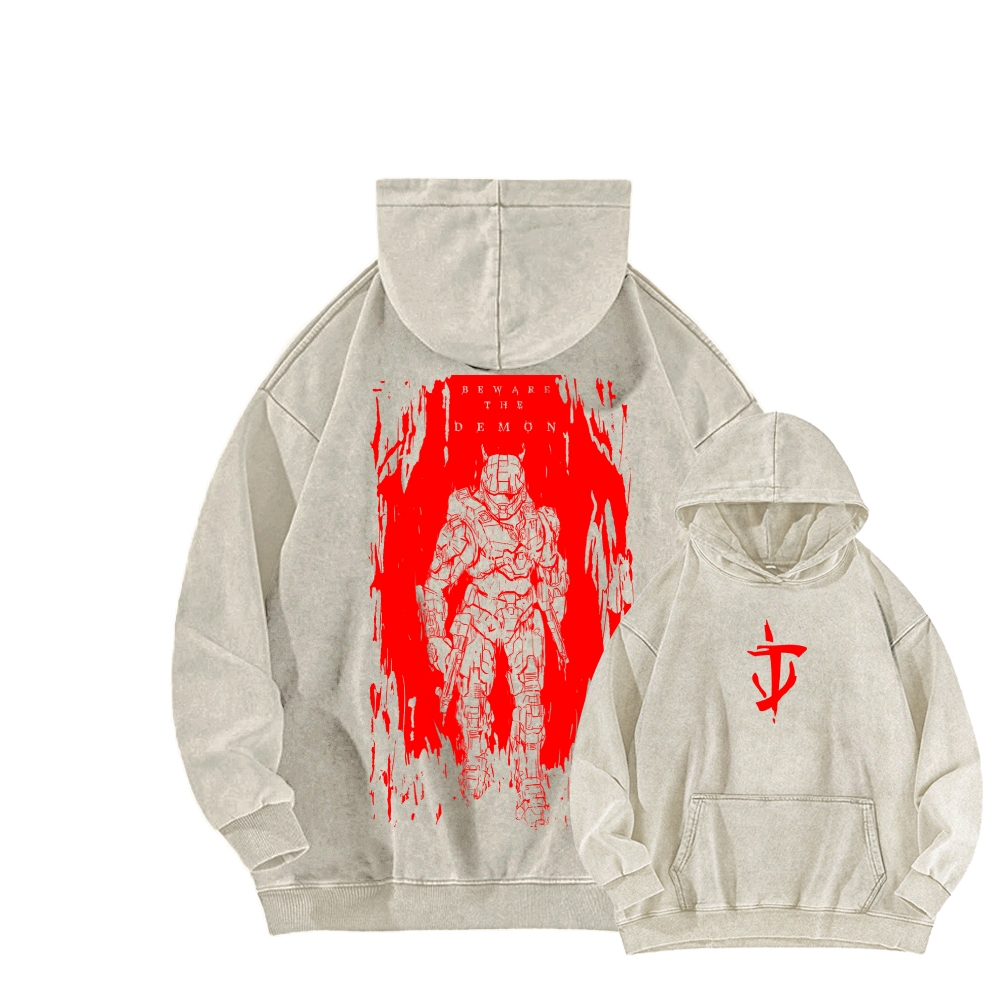 DOOM Unisex Washed Hoodie 2603018535