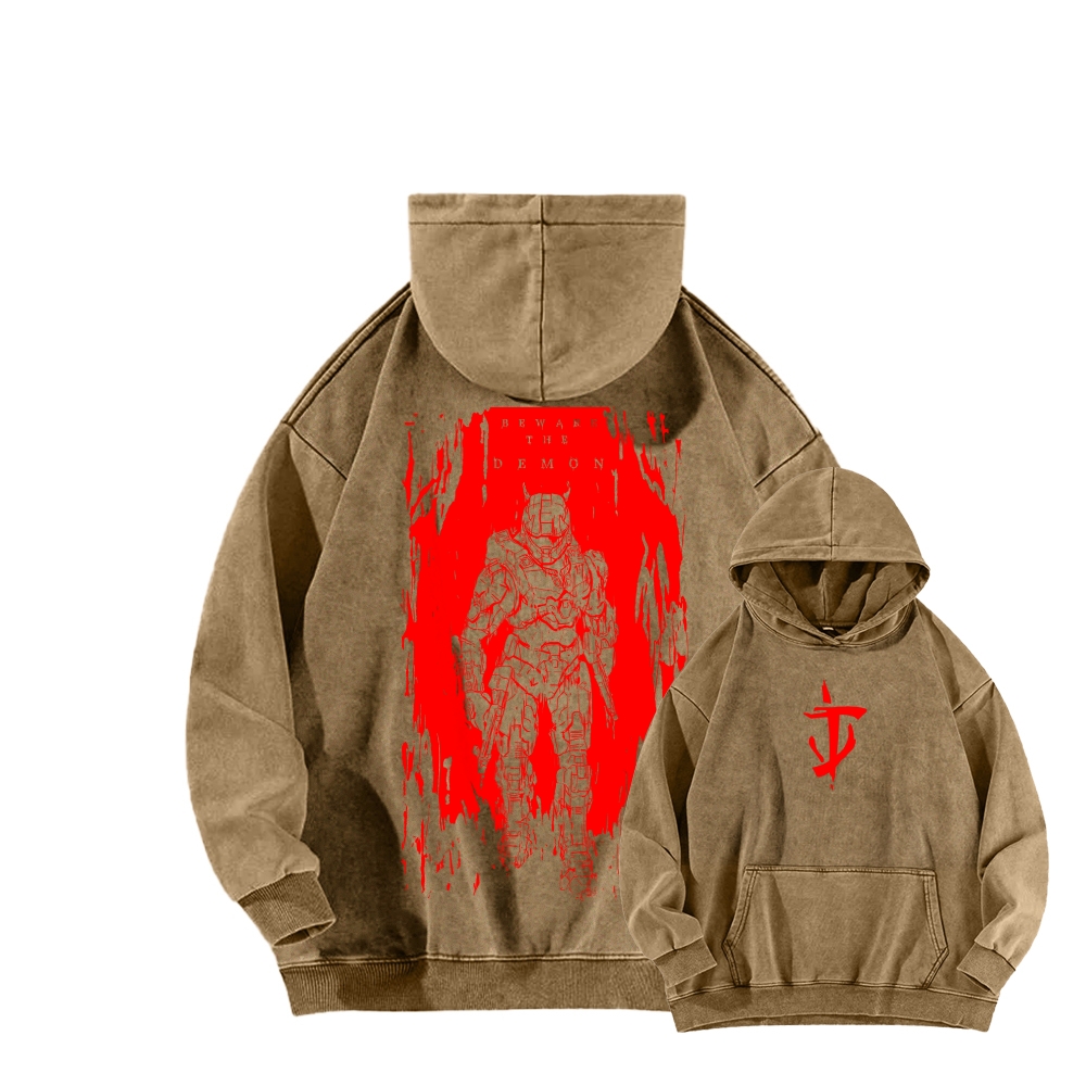 DOOM Unisex Washed Hoodie 2603018535