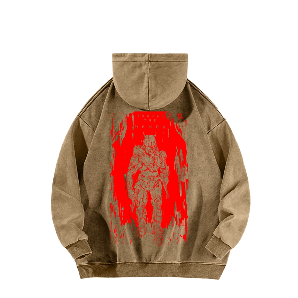 DOOM Unisex Washed Hoodie 2603018535