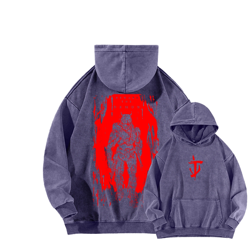 DOOM Unisex Washed Hoodie 2603018535