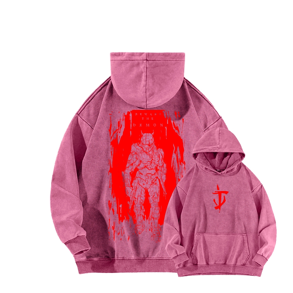 DOOM Unisex Washed Hoodie 2603018535