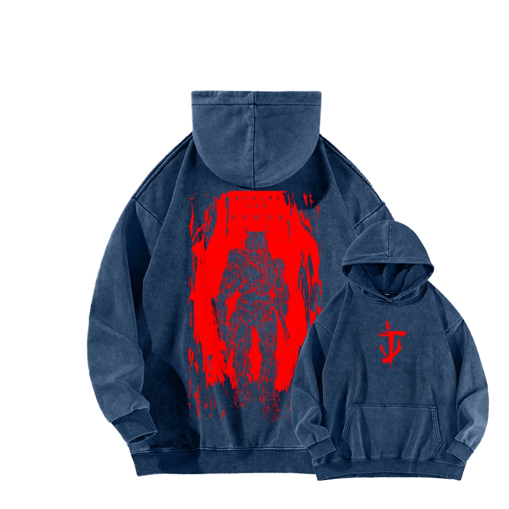 DOOM Unisex Washed Hoodie 2603018535