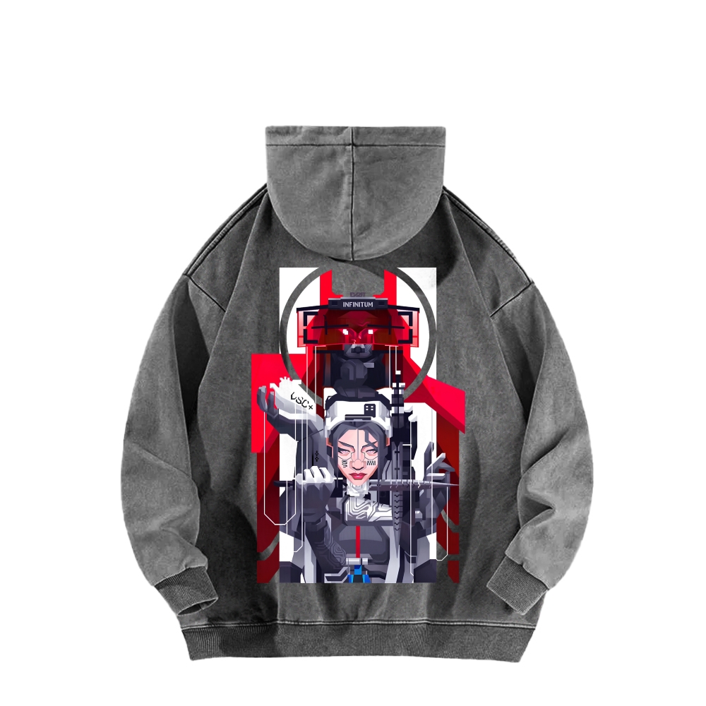 Marathon Unisex Washed Hoodie 2603018554