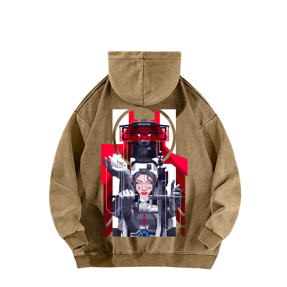 Marathon Unisex Washed Hoodie 2603018554