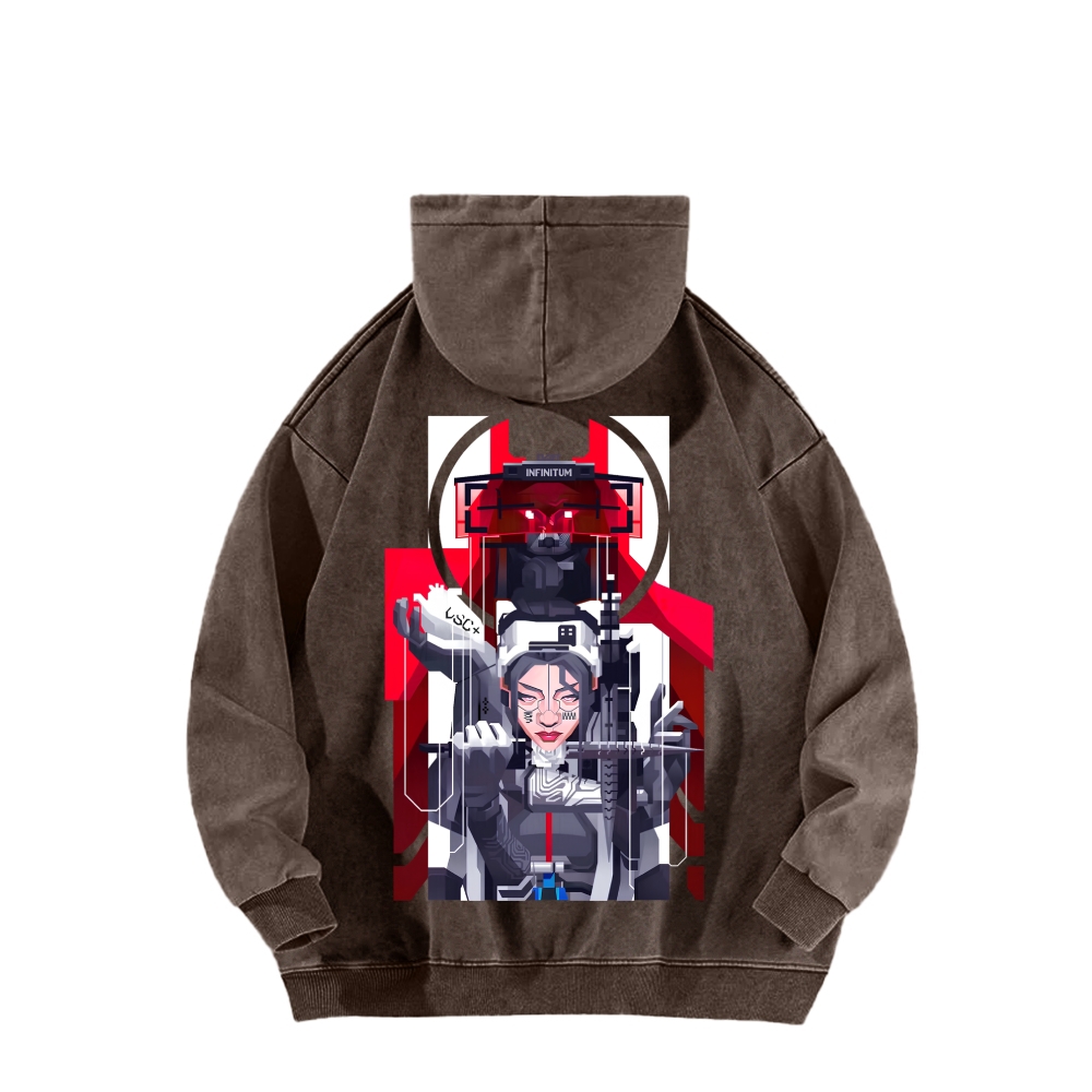 Marathon Unisex Washed Hoodie 2603018554