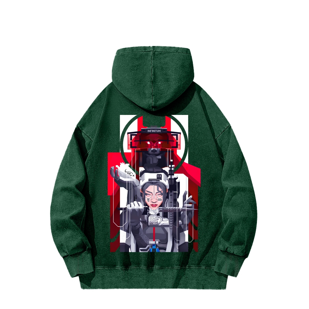 Marathon Unisex Washed Hoodie 2603018554