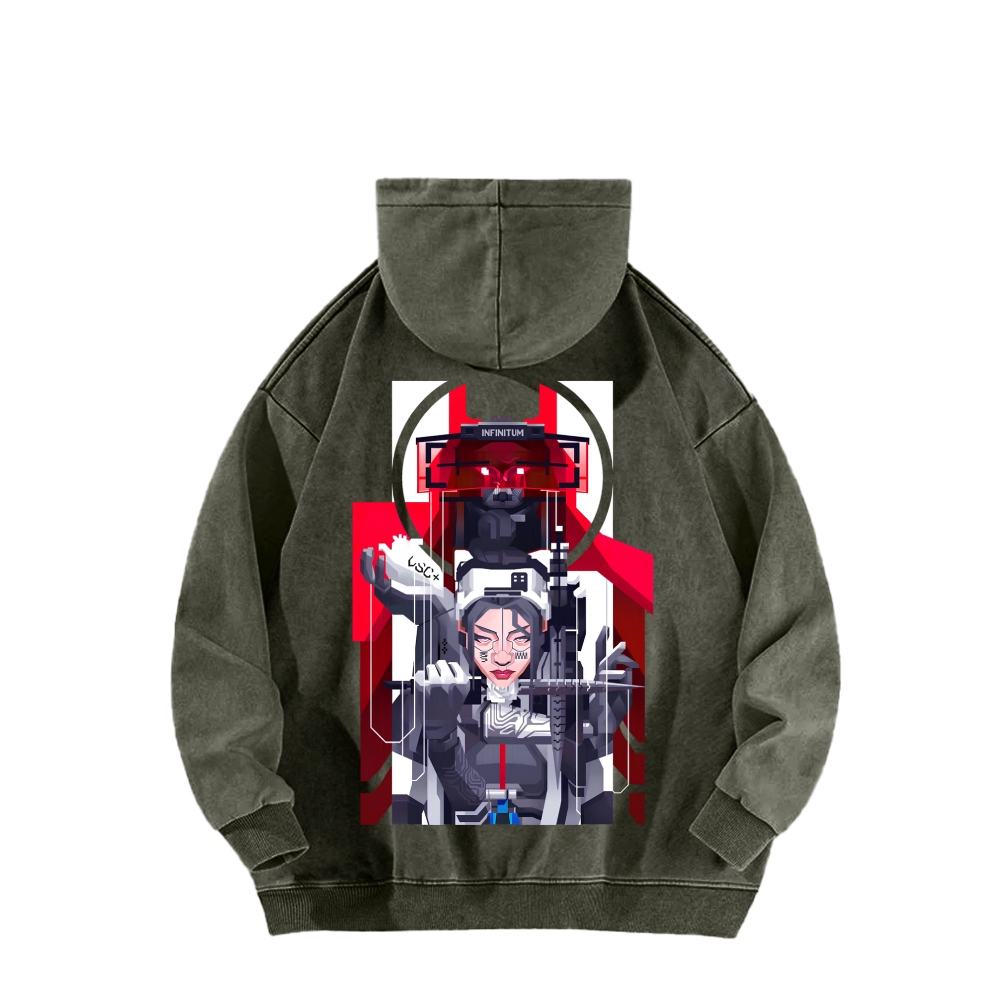 Marathon Unisex Washed Hoodie 2603018554