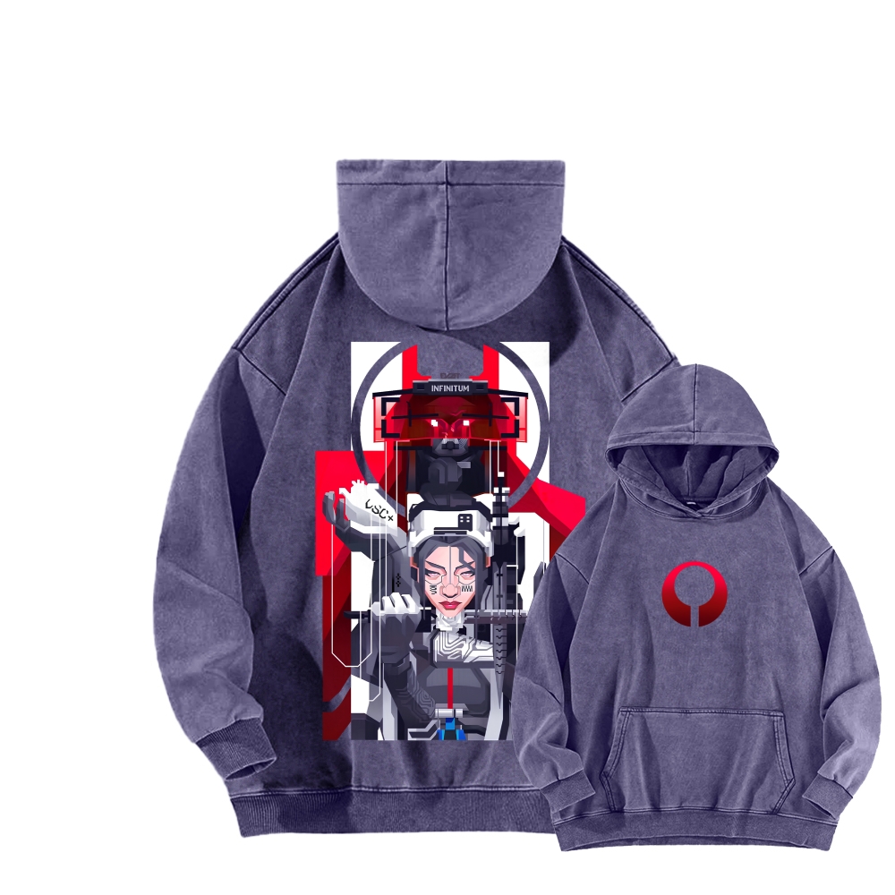 Marathon Unisex Washed Hoodie 2603018554