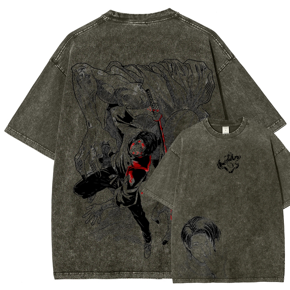 Jujutsu Kaisen Unisex Fit Washed T-Shirt 2603019218