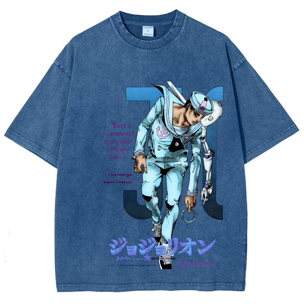Jojo's Bizarre Adventure Unisex Fit Washed T-Shirt 2603019736