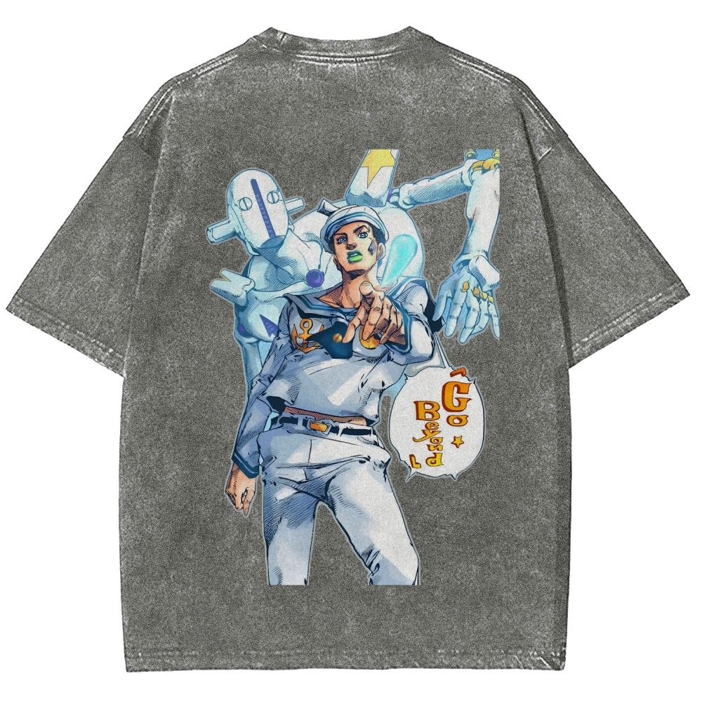 Jojo's Bizarre Adventure Unisex Fit Washed T-Shirt 2603019851