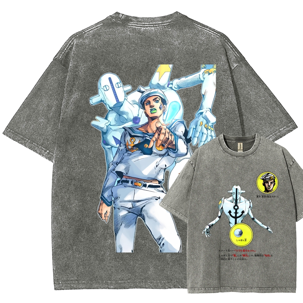 Jojo's Bizarre Adventure Unisex Fit Washed T-Shirt 2603019851