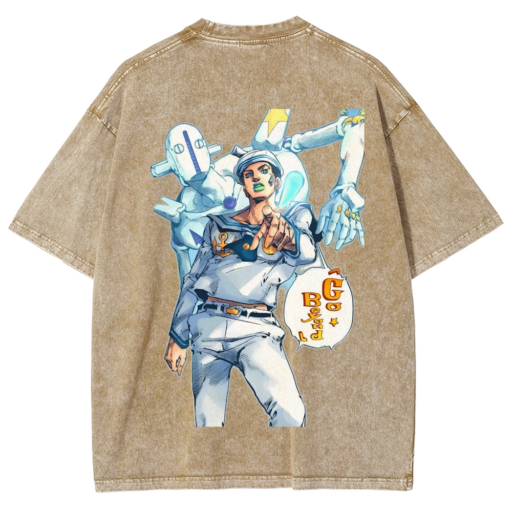 Jojo's Bizarre Adventure Unisex Fit Washed T-Shirt 2603019851