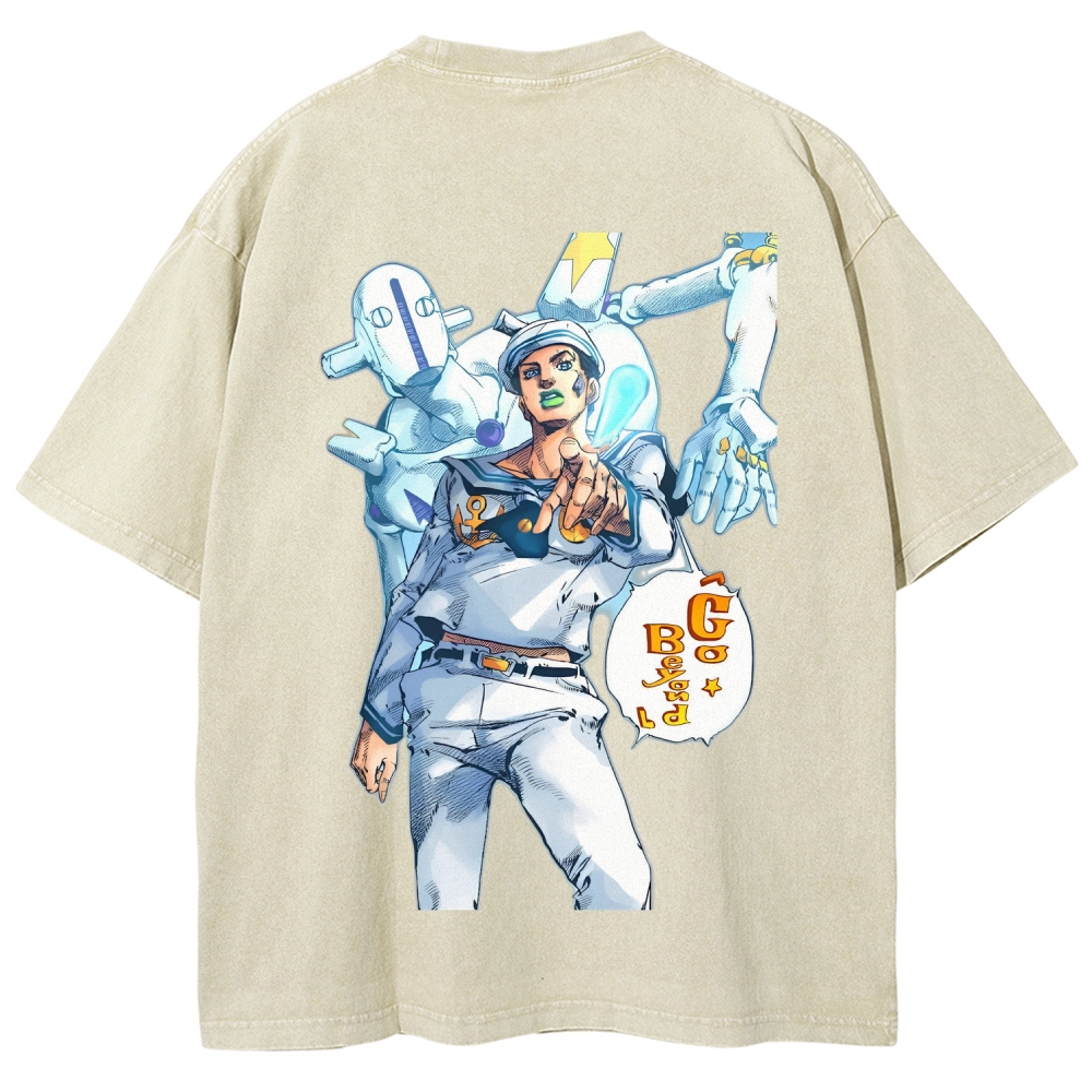 Jojo's Bizarre Adventure Unisex Fit Washed T-Shirt 2603019851