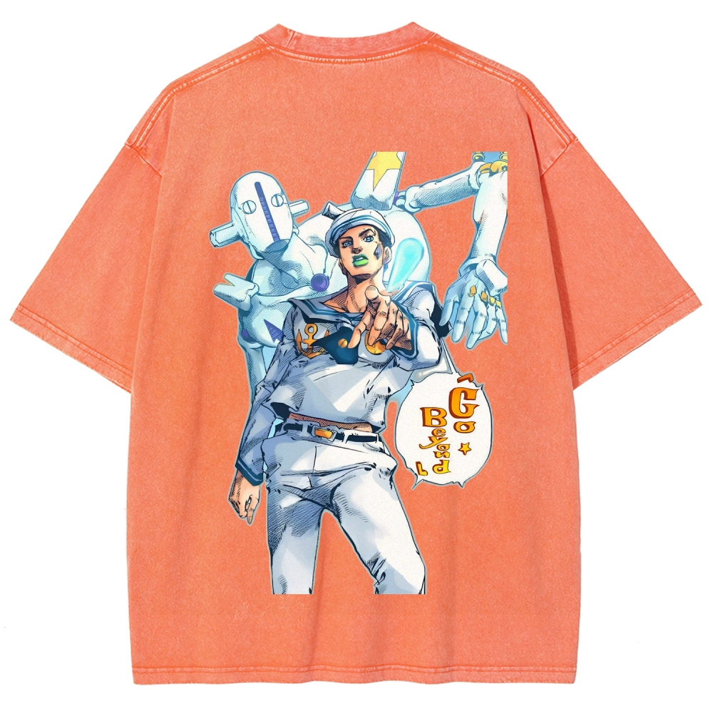 Jojo's Bizarre Adventure Unisex Fit Washed T-Shirt 2603019851