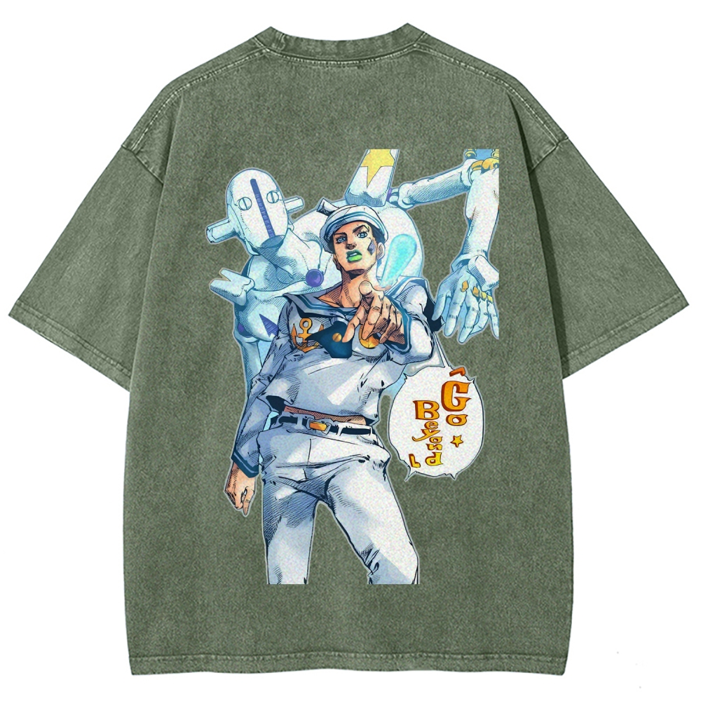 Jojo's Bizarre Adventure Unisex Fit Washed T-Shirt 2603019851