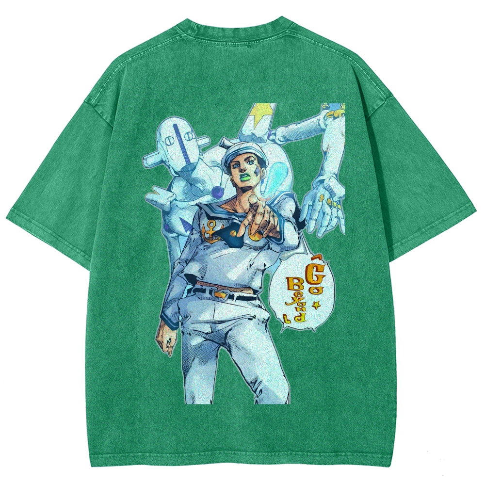 Jojo's Bizarre Adventure Unisex Fit Washed T-Shirt 2603019851