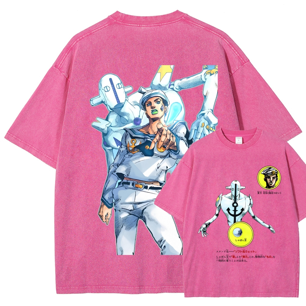 Jojo's Bizarre Adventure Unisex Fit Washed T-Shirt 2603019851