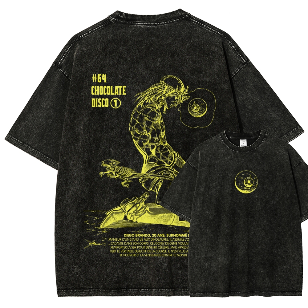 Jojo's Bizarre Adventure Unisex Fit Washed T-Shirt 2603019852