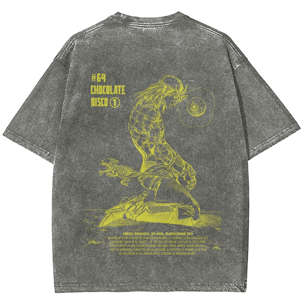 Jojo's Bizarre Adventure Unisex Fit Washed T-Shirt 2603019852